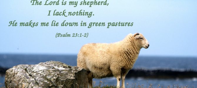 The Lord is my shepherd, I lack nothing