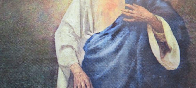 „Pielgrzym u stóp Chrystusa” – obraz Piotra Stachiewicza